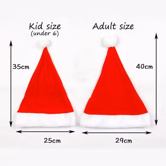 Flannelette Christmas Hat Holiday Santa Claus Cosplay Cap