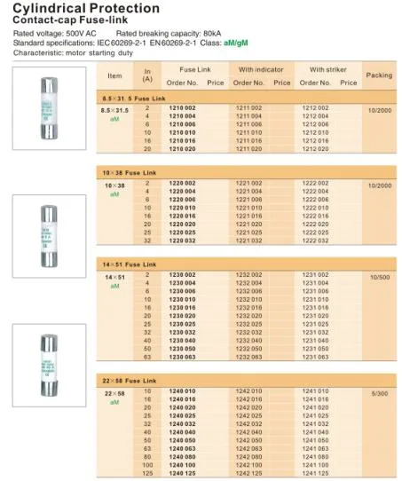 Cylindrical Plastic Low Voltage DIN Rail Mounting Fuse Holder for 10X38 14X51 22X58 Fuse Link