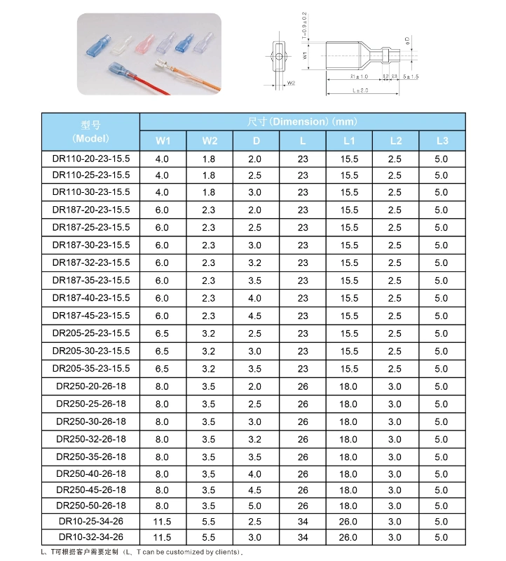 PVC Fuse Cover 6.3mm Female Connector Insulator Cover Sleeve for Spade Terminal