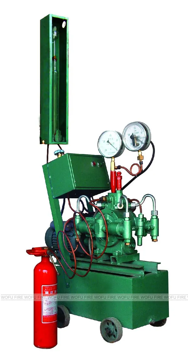 自動油圧消火器試験機