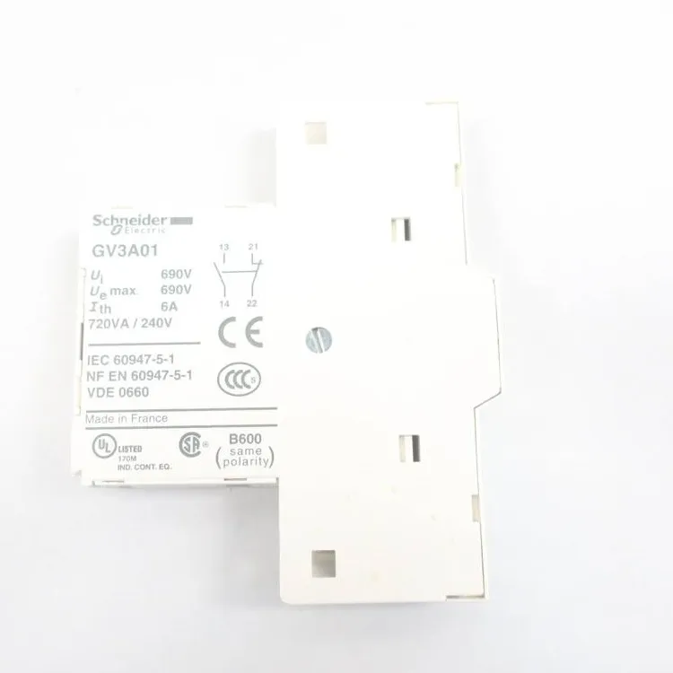 新しい接点番号/補助ドア オープナ Schnei-Der Gv3a01、2 接点、側面取り付け、手頃な価格